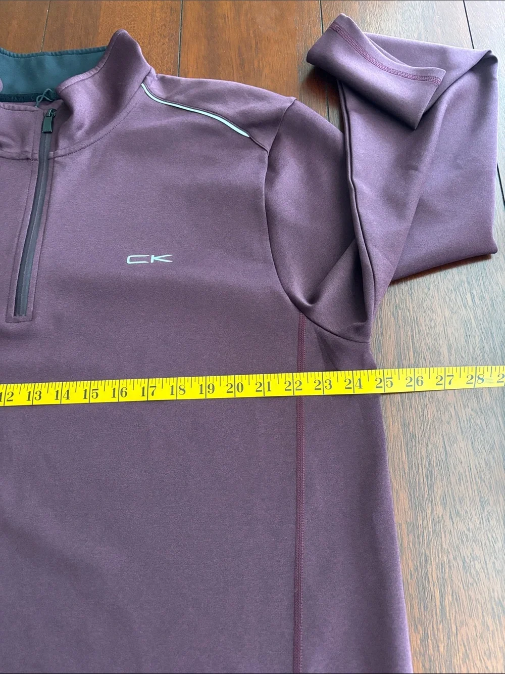 Calvin Klein Men's Plum 1/4 Zip Pullover Size XXL
